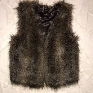 Faux fur vest